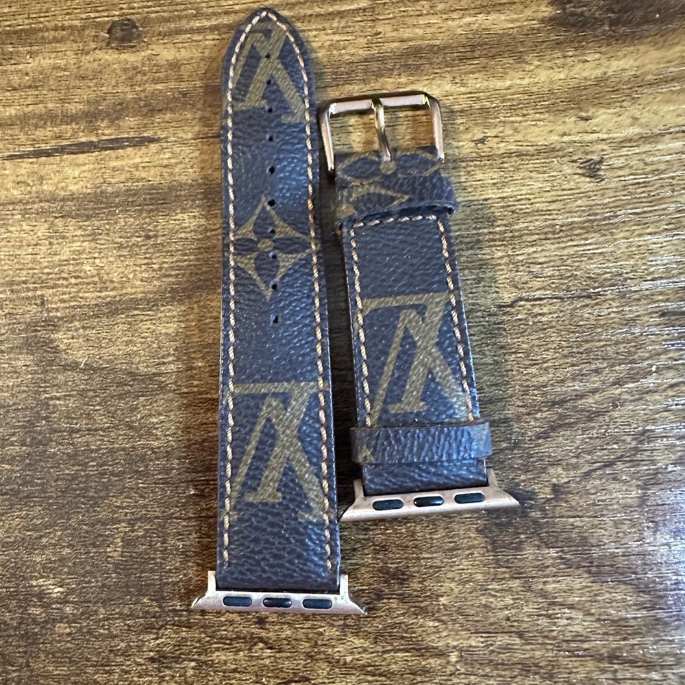 Spark*l bands Luxury LV Brown Patterned Watch Strap size M/L